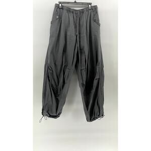 ASOS DESIGN Women's Charcoal Solid Drawstring Pull-On Streetwear Jogger Pant SZ8